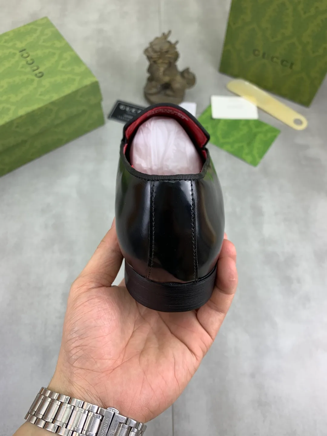 Men's Men's Shoes 💰P542 [New Style] 💰💎💎💎 [Gucci] GUCCI high-end men's formal business leather shoes, original order 1:1! Original imported high-end calfskin, original metal buckle, imported first-layer pigskin lining for feet, original high-end outsole, men's shoe size: 38-44